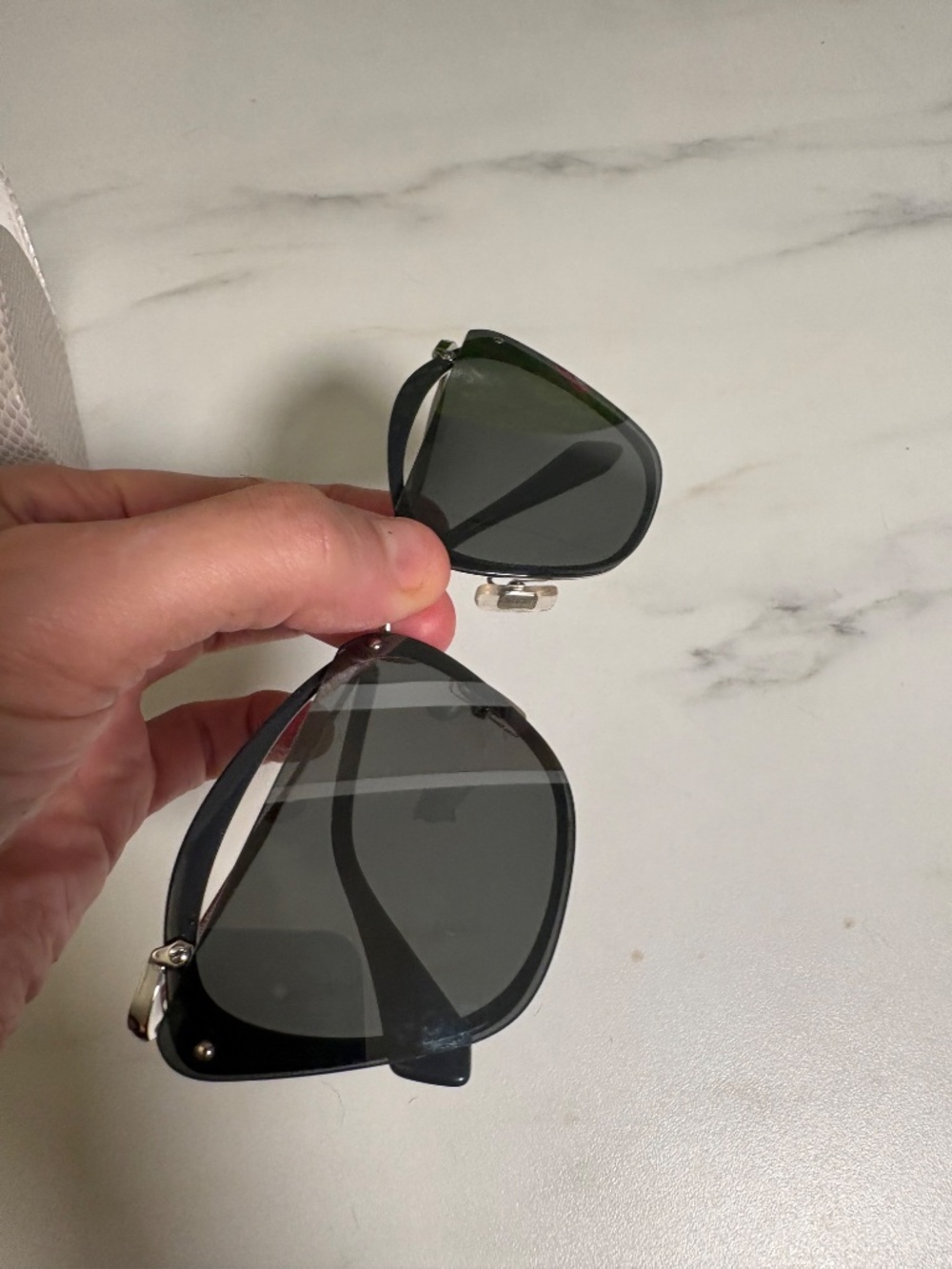 Miu Miu SMU54T KJW-7W1 Sunglasses Grey Silver Frame Grey Silver Mirror 64mm - Picture 3 of 5